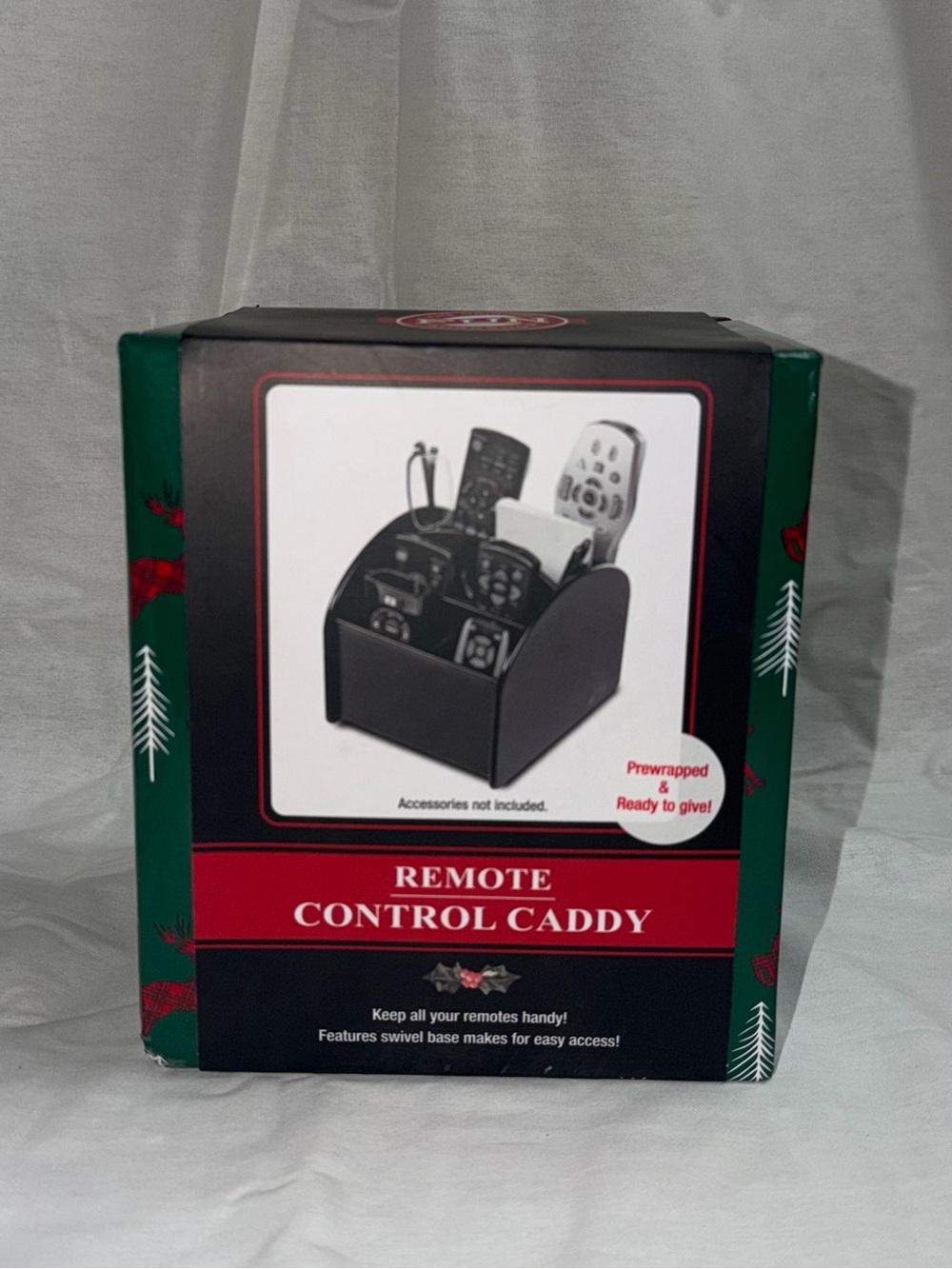 The Original Fun Workshop Remote Control Caddy NIB 360° Swivel Organizer
